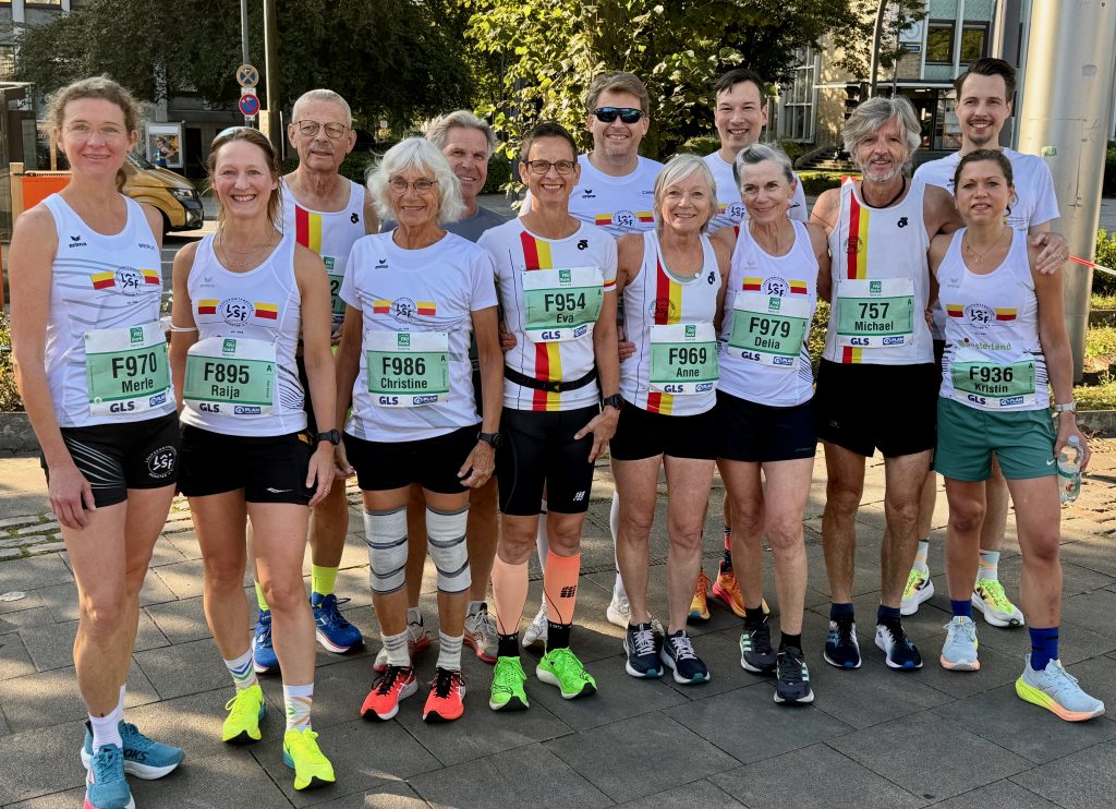 LSF Münster bei den Deutschen Halbmarathonmeisterschaften 2024 in Hamburg (Foto: Peter Witte)