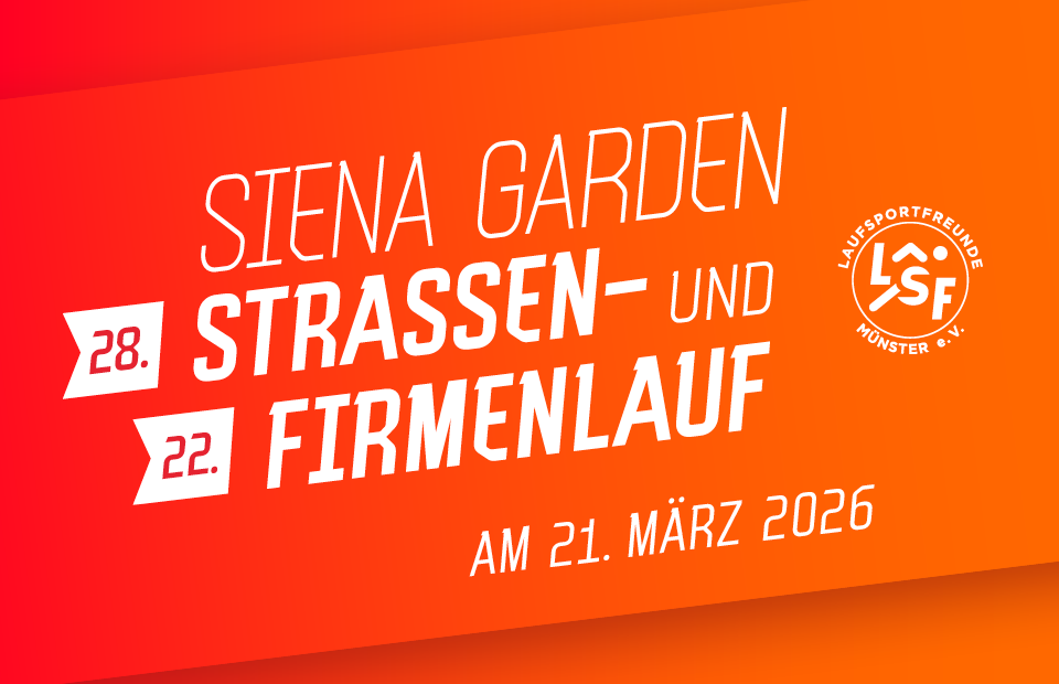 Logo des Siena Garden Straßenlaufes 2026