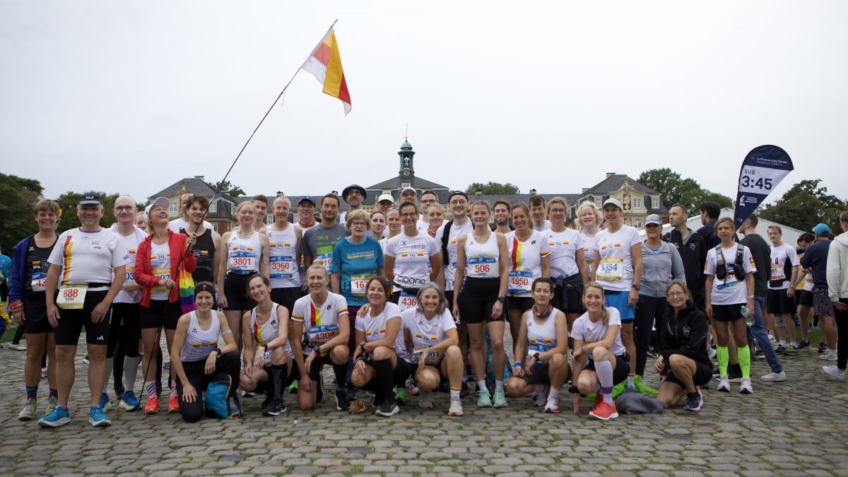 LSF Münster mit einer große Startergruppe beim Münster-Marathon 2025, Foto: M. Holtkötter