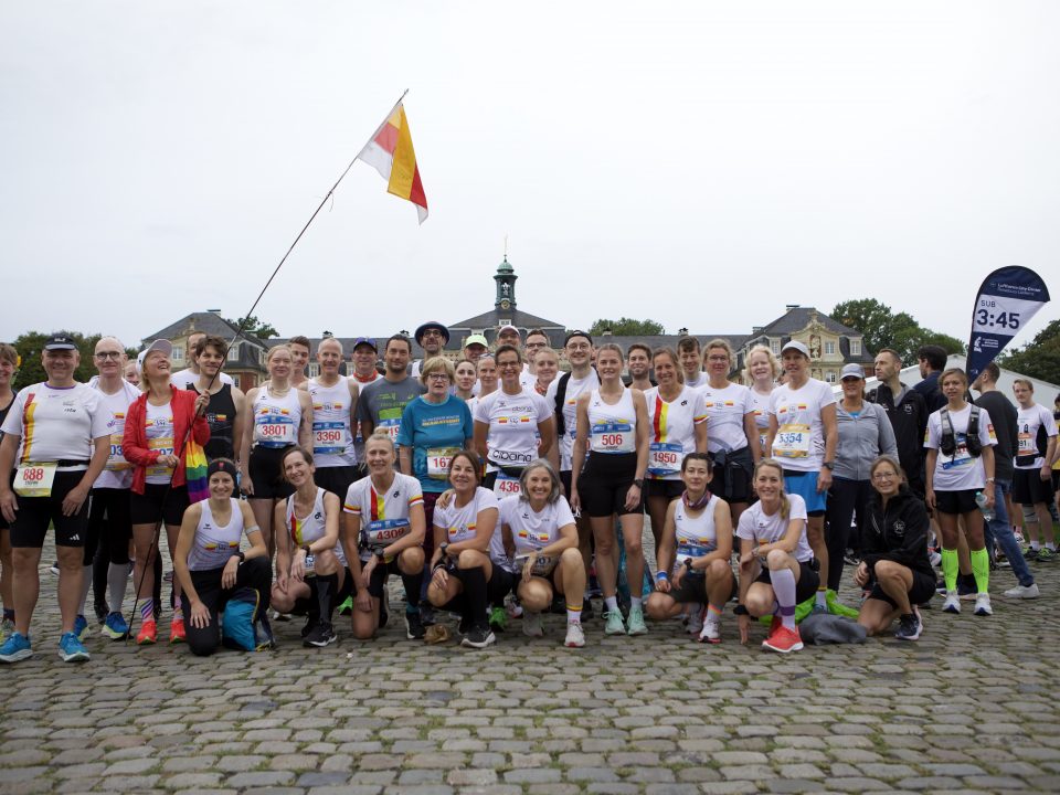 LSF Münster mit einer große Startergruppe beim Münster-Marathon 2025, Foto: M. Holtkötter