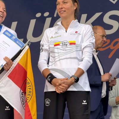 Miriam Zirk, LSF ProTeam. Drittschnellste Deutsche beim Volksbank-Münster-Marathon, 2025. Foto: M. Holtkötter