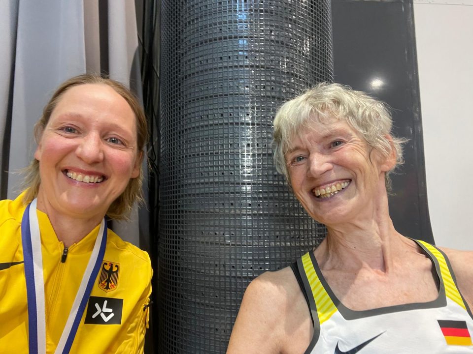 Raija Schmidt und Julia Suwelack, LSF MastersTeam, Masters EM im Marathon in Jyväskylä, Finnland 2025