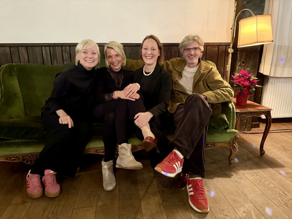 Spiridon-Wertung 2024/2025 des LSF Münster, v.l.: Anne Holtkötter, Jana Kappenberg, Raija Schmidt und Michael Holtkötter (Foto: K. Hollenberg)