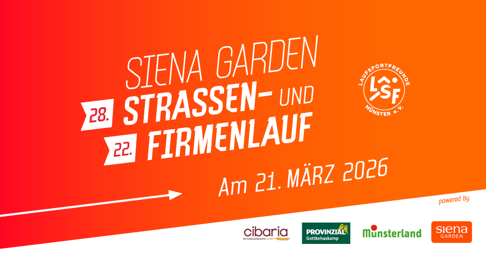 Logo des Siena Garden Straßenlauf 2026
