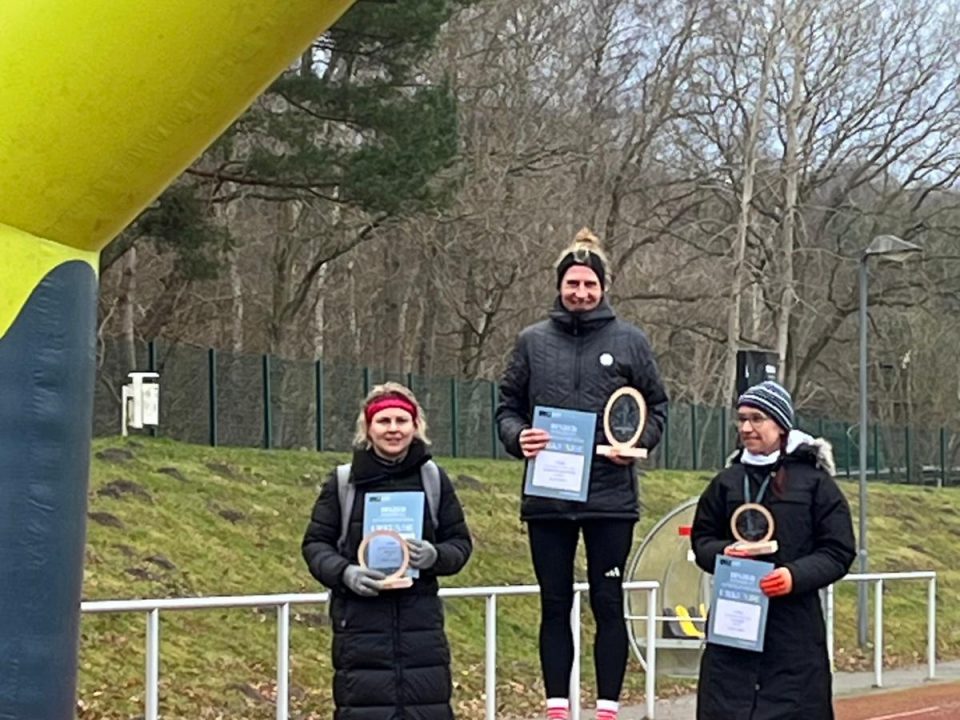 Alexandra Schoppe-Schmidt, LSF MastersTeam, Bildmitte, Binzer Silvesterlauf, Foto: privat