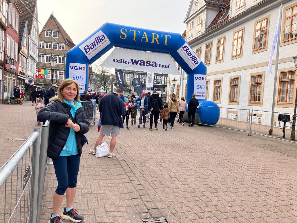 Annette Schwarzkopp, LSF Münster beim Celler Wasa-Lauf