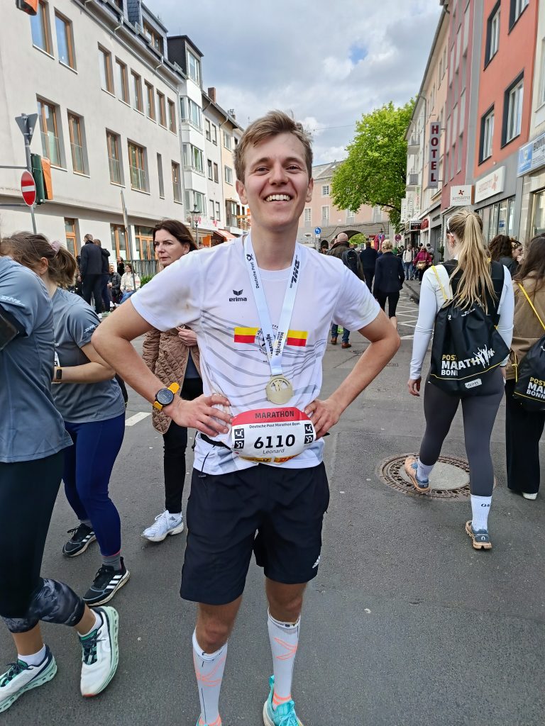 Leonard Brenner, LSF Münster, Bestzeit beim Marathon in Bonn