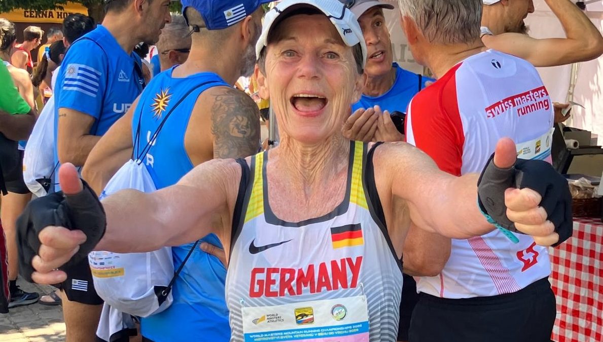 Delia Krell-Witte, LSF MastersTeam, holt Silber mit dem deutschen Team bei den Masters Weltmeisterschaften im Up- and Downrace 2026.