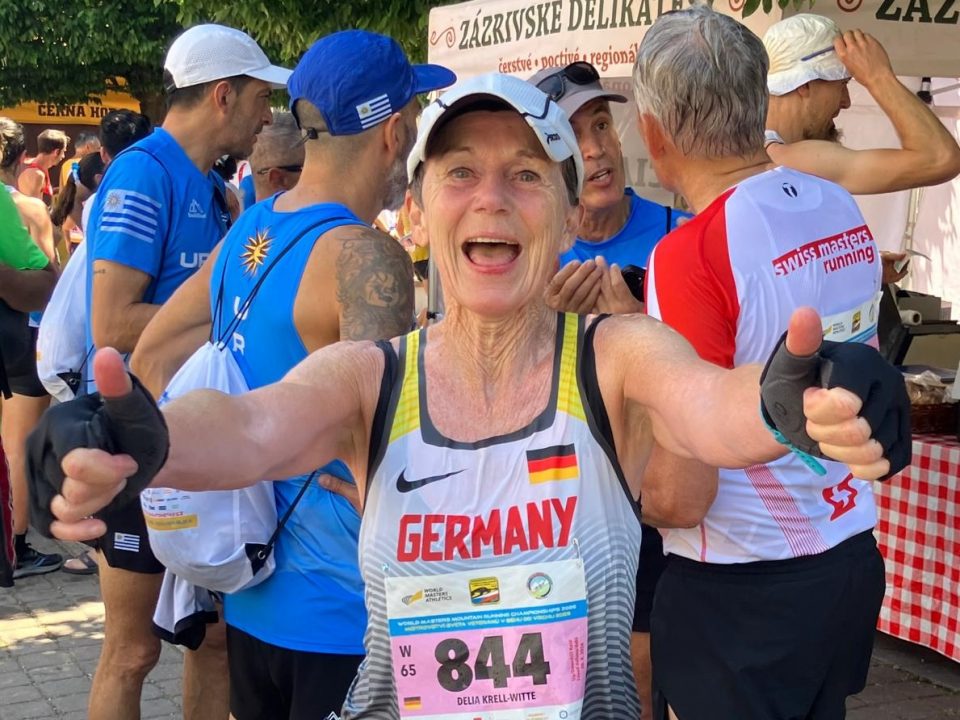 Delia Krell-Witte, LSF MastersTeam, holt Silber mit dem deutschen Team bei den Masters Weltmeisterschaften im Up- and Downrace 2026.