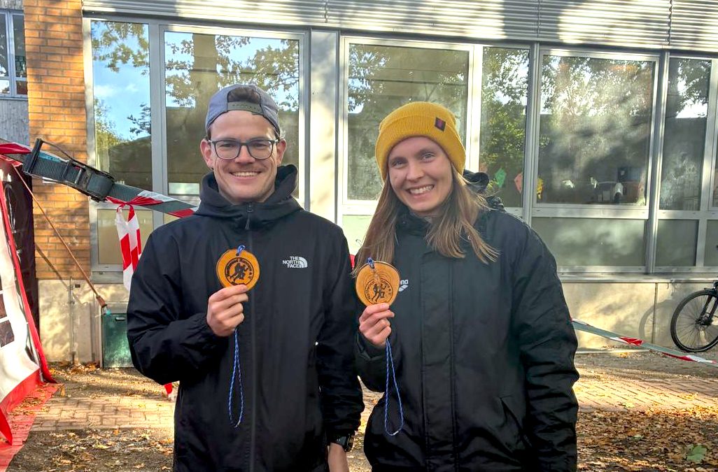 Maximilian Riep und Laura Brockhoff, LSF Münster beim 6. Nordwalder Laufspektakel, Foto: privat.