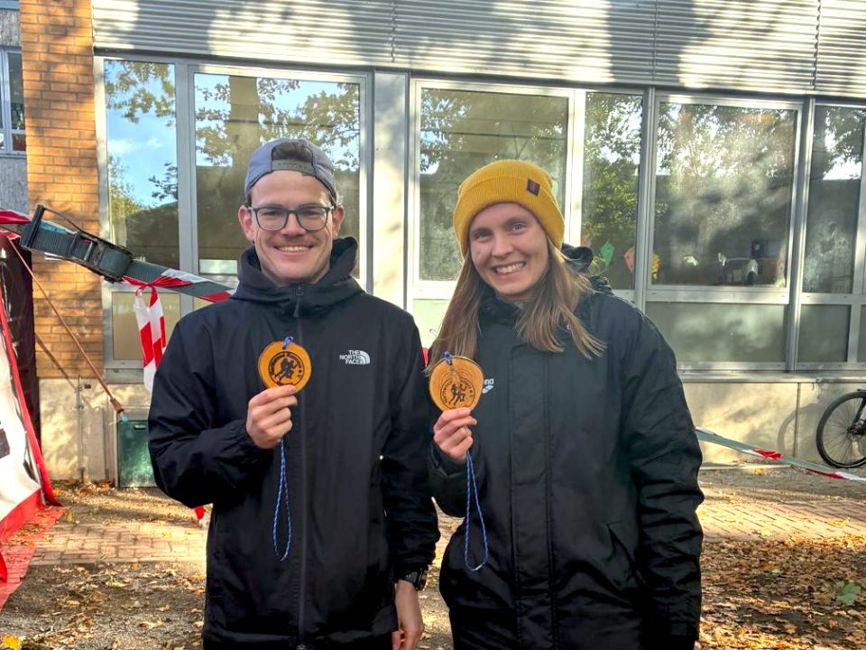 Maximilian Riep und Laura Brockhoff, LSF Münster beim 6. Nordwalder Laufspektakel, Foto: privat.